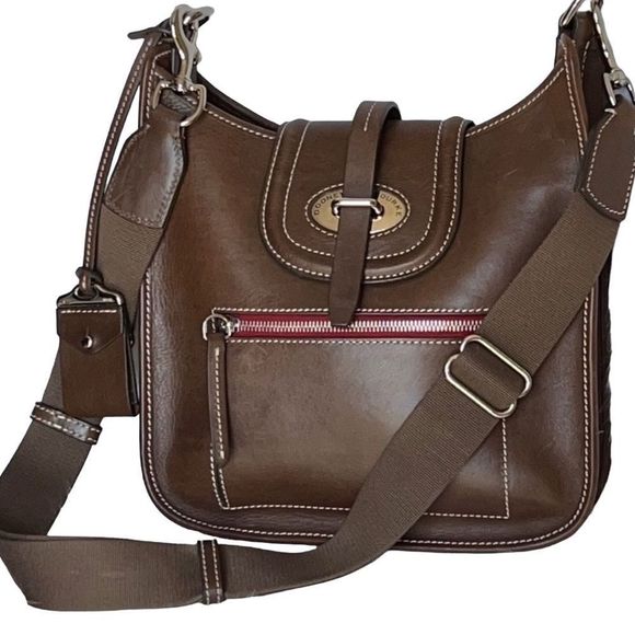 Dooney & Bourke brown leather shoulder bag purse - Picture 15 of 15